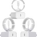 10Foot Fast iPhone Charging Cable,3-Pack Super Fast i Phone Charger USB C Charging Block Wall Charger PD Adapter with 10FT Type C to Lightning Cable Cord for iPhone 14/13/12/11ProMax/XS Max/XS/XR/8/SE