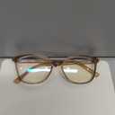 Madison Avenue Square Vintage TR90 Blue Light Blocking Reading Glasses for Women, Anti Eyestrain/Glare Computer Readers