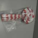 Huwena 6 Pcs 16'' Large Christmas Candy Ornaments Christmas Lollipop Ornament Double Sided Printing Peppermint Xmas Ornament Decorative Hanging Ornament Pendant for Xmas (Red, White,Wood)