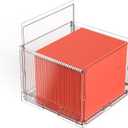 UMAIL File Box,Hanging File Organizer,Portable Storage Bins with Lids,Letter-size File Holder File Cabinet for Office/Home/Decor No Folders(1pack