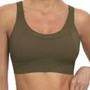 RUNNING GIRL High Impact Sports Bras for Women,Racerback Running Bra Workout Crop Tank Tops Longline Sports Bra Push up, Medium