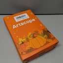 Artscope Fall Decorative Throw Pillow Covers 18x18 Inch Set of 4, Hello Happy Autumn Pumpkin Striped Maple Leaves Harvest Outdoor Farmhouse Pillow Cases for Home Sofa Couch-Orange D