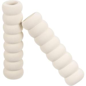 uxcell Door Handle Covers, 8Pcs 5.51" Nitrile Rubber Sleeves Door Knob Covers Handle Protector for Home Hot Cold Door Front Door White