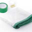 Dust Barrier Door Kit for Construction Containment - Magnetic Self-Closing Protection Kit, Easy to Install, Reusable, Living Room/Kitchen/Bathroom Remodel, Fit Commercial Door Size (5'W x 8.5'H)