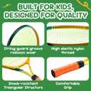 AboveGenius 21 inch Kids Tennis Racket Set for Toddlers Age 4-6, Beginner Tennis Racquet for Boys Girls with 3 Tennis Balls & Adjustable Shoulder Strap Bag, Lightweight Aluminum Alloy