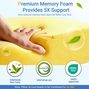 Side Sleeper Pillows with Arm Holes,Neck Support & Rotator Cuff Pain Relief