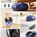 Foot Massager with Heat, Shiatsu Deep Kneading Foot Massager, Plantar Fasciitis Massager, and Heat for Plantar Fasciitis, Neuropathy, Suitable for Women Men, Fits Up to 13 (Blue,Corded)