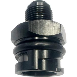 Billet Aluminum Valve Cover Oil Cap w/-6 AN Fitting Black for LS LSX LS1 LS2 LS3 LS6 LS7