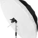 Godox 70 inch 180cm Black White Reflective Umbrella Studio Photography Umbrella, White Inner with Large Diffuser Cover, Bag