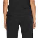 COZYFIT Scrubs for Women Set Medical Uniform - V-Neck Top & Straight Leg Pants with 9 Pockets, Unisex Workwear COZY SCRUBS (Black, S)