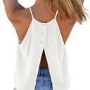 Tankaneo Womens Summer Halter Crop Tank Tops Y2k Going Out Sleeveless Tee Shirts Open Back Beach Camisole (White, M)