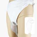 Urine Collection Bag for Bedridden with 2 Urine Bags Reusable Silicone Urinal Urinary Drainage Bag System Wearable Urine Bag Portable Wearable Collection (Women)