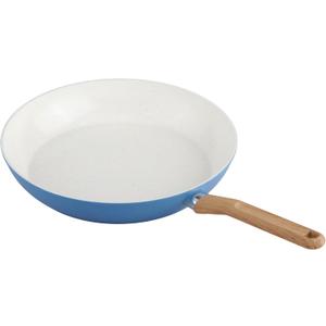 GoodCook Healthy Ceramic Titanium-Infused 12 Fry Pan, Light Blue Induction Cookware, Nonstick Cooking Pan, Frying Pan Skillet for Eggs, Meats, Vegetables, Sauces, Warming Tortillas
