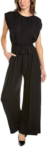 VELVET BY GRAHAM & SPENCER Womens Norah Sleeveless Tie Jumpsuit, Black, XS
