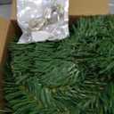 4 Strands Christmas Garlands 72 Feet Artificial Pine Garland Soft Greenery Wreaths with 160 Warm LED Lights for Christmas Indoor Outdoor Decoration