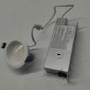 HALO LCR2 2 in. Soft White Selectable CCT Integrated LED Recessed Light with Surface Mount White Trim Retrofit Module