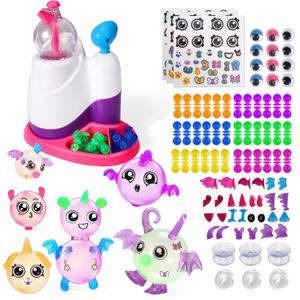 BUSOHA Nano Tape Bubble Kit with Pump Inflation  83 PCS Nano Double Sided Adhesive Tape Bubbles with Decorative Stickers Accessories DIY Party Toys Gifts for Kids Boys Girls