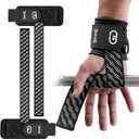 GOUNOD Lifting Wrist Straps with D Ring for Weightlifting & Gym Heavy Duty Padded Wrist Support for Men & Women Non-Slip Hand Grip Straps for Deadlifts, Pull Ups, Cable Machines & Bodybuilding