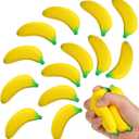 Kasyat 11 Pcs Banana Stress Toys Banana Stretchy Toys PU Relief Stress Balls Tiny Party Supplies for Relief Party Favors(2.36 Inches)