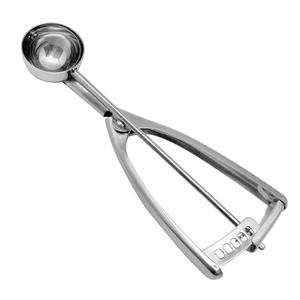 Cookie Dough Trigger Scoop: 1 oz. Stainless Steel Scooper Great for Baking, Scooping Ice Cream, Cookie Dough Scoop, Melon Ball Scoop, Meatball Scoop, Multi-Purpose Scooping Tool