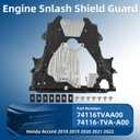 74116-TVA-A00 Engine Splash Shield Guard Compatible with Honda Accord 2018 2019 2020 2021 2022 Under Car Splash Shield Lower Cover Board Replace #74116TVAA00