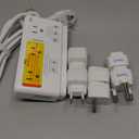 TESSAN 220V to 110V Voltage Converter for Travel with 4 USB Ports (1 USB C), 3 AC Outlet and EU UK AU IT in ZA International Power Adapter, Step Down Transformer Outlet Converters White