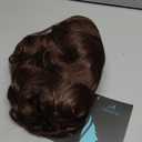 Brown 1920s Wig for Women Long Finger Wave Vintage Wigs Lady Synthetic Cosplay Costume Wig