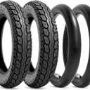 Heavy Duty 12.5x2.25 Tire Tubes 12-1/2 x2-1/4 Tire and Inner Tube Set with Angled Valve Stem Compatible with 12.5 inch Tire of Electric Scooters, 2 Sets