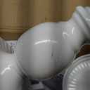 Peohud 10 Pieces White Cake Stands, Metal Dessert Table Display Set, Tiered Cupcake Holder Fruit Candy Display Plate for Wedding, Birthday Party, Anniversary, Gatherings