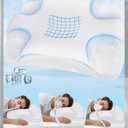 Deep Sleep CPAP Pillow for Side Sleeping for All CPAP Masks Users to Reduce Air Leaks & Masks Pressure: Neck Support Pillows for Neck Pain Relief - Cooling Memory Foam Pillow Side Back Stomach Sleeper