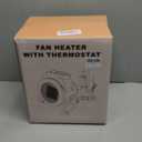 Orvella Greenhouse Heater with Digital Thermostat, 1500W Grow Tent Heater, Overheat Protection & Fast Heating, Electric Space Heaters for Patio, Garage, Greenhouse, Flower House, Black