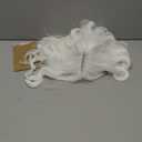 Halloween Short White Wig with Bangs Shoulder Length Cute Bob Wavy Curly Synthetic Hair Wigs with Bang for Women & Girls Use for Halloween Cosplay Party Daily