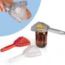 Uinxan Jar Opener for Weak Hand & Seniors with Arthritis,Easy Twist Off Bottle Caps,Patent | Unique Kitchen Gadgets,Handheld Lid Top Open for Elderly/Women/Men (Black)