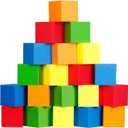 Foam Cubes 144 pcs, 5.9"x5.9"x5.9" Colorful Flame Retardant Foam Pit Blocks Premium Quality Foam Pit Cubes for Trampoline Arenas, Gymnastics, Parkour Courses, Skateboard Parks, Playground(5 Colors)