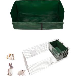 Guinea Pig Cage Liner, for Midwest Cage Kitchen 24"X13" Litter Box & Hay Feedder for Guinea Pig Rabbits Hamsters Hedgehogs Ferrets and Other Small Animals. Green