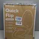 Jool Baby Quick Flip Toilet Seat with Built-in Potty & Splash Guard for Toddler Training, Slow Close (Elongated)