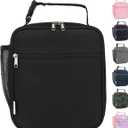 GYEUKHAM Lunch Box for Kids Boys Girls Men Women, Insulated Small Soft Cooler Lunch Bag Kit for School Work Picnic Travel - Reusable Portable lunchbox, Black