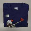 Valentines Day Skeleton Dab Boys Kids Toddler Youth Men Teen T-Shirt, Size S