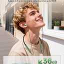 Neckband Bluetooth Headphones, Wireless Bluetooth 6.0 Earbuds with Microphone, Comfortably Light, Deep Bass Earphones 35H Playtime, IPX5 Waterproof, Magnetic Headset for Workout (Olive Green)