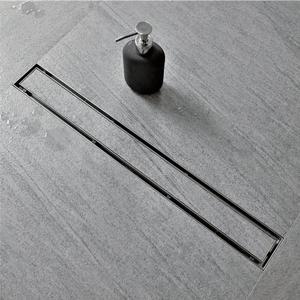 Neodrain 28-Inch Linear Shower Drain with Tile Insert Grate,Brushed 304 Stainless Steel Rectangle Shower Floor Drain,Linear Drain with Leveling Feet, Hair Strainer