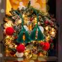 Zhengmy 30 Pcs 24 Inch Christmas Garland Ties with Tassels Decorative Twist Tie for Banister Reusable Flexible Twist Tie for Garland Fireplace Staircase Banister Home Xmas Holiday Decorations (Green)