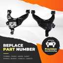 2PC Front Lower Control Arms and Ball Joint with Bushings