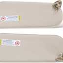 Beige Sun Visor Drivers&Passenger Compatible with Express/Savana 1500 2500 3500 4500 2003-2021 Left Right Side 20883004 25999923 84054688 84054695