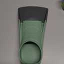 Gintenco Swim Fins, Kids Swim Training Fins for Lap Swimming, Travel Size Flippers with Mesh Bag, Silicone Swimming Fins for Kids Teens Adults Women Men (XXXS(KIDS 10-11), CH07) Green Gray