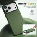 for iPhone 17 Pro Max TechWoven Case with MagSafe 2025,17 Pro Max Phone Case Shockproof Anti-Slip TechWoven Premium Woven Fabric Cover for 17 ProMax 6.9", Green