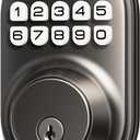 Veise Keyless Entry Door Lock, Electronic Keypad Deadbolt, Keyed Entry, Auto Lock, Anti-Peeking Password, Back Lit & Easy Installation Design, Matte Black