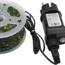 Remote Control Christmas Lights for Interior and Exterior Decoration - Perfect for Christmas Trees, Weddings and Holiday displays - with a Flashing Effect - Plug-in Model with Remote Control