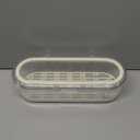 AKOZLIN Jewelry Box with Clear Lid Functional Leather Jewelry Storage Organizer Case 2 Drawers for Women Girls Necklace Ring Bracelet Earring (White-White)