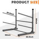 TORACK Garage Floor Kayak Storage Rack, Heavy-Duty Freestanding Metal Kayak Storage Stand
