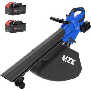 Battery Operated Leaf Vacuum Mulcher for Driveway with Charger